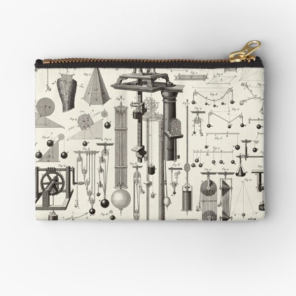 Vintage Science and Engineering Poster Zipper Pouch