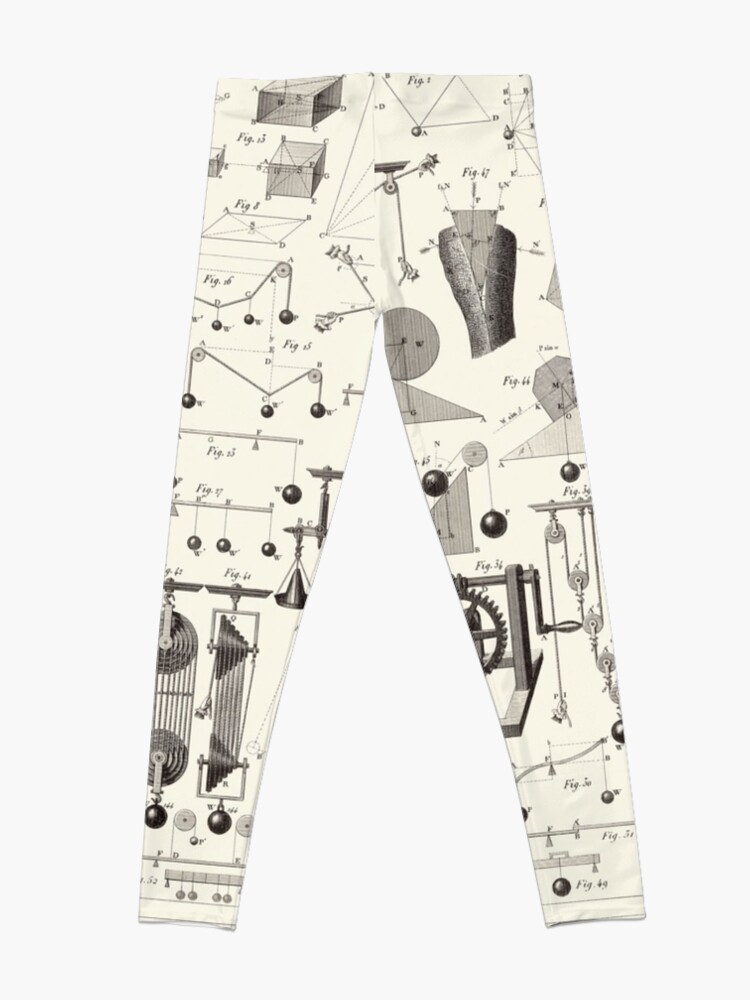 Alternate view of Vintage Science and Engineering Poster Leggings