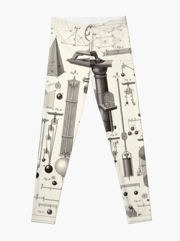 Alternate view of Vintage Science and Engineering Poster Leggings