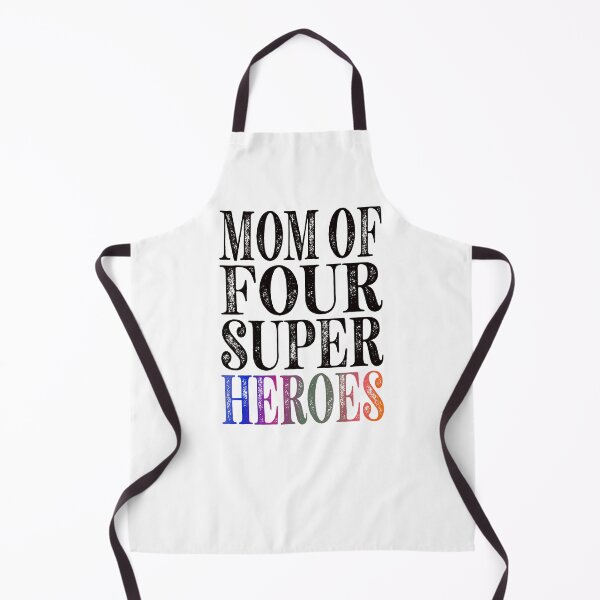 Item preview, Mom Of Four Super Heroes Essential Classic Sticker And Shirt Design designed and sold by Glike.