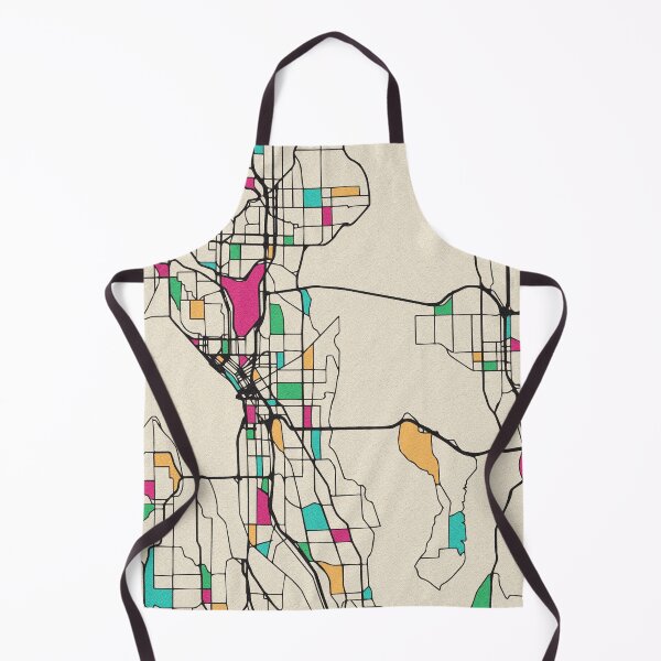 Item preview, Seattle, Washington Street Map designed and sold by A Deniz Akerman.