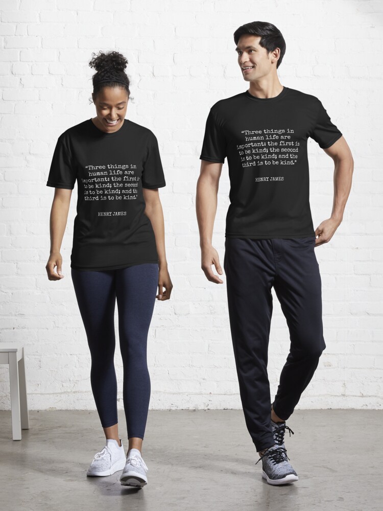 Henry James - She feels in italics and thinks in CAPITALS. T-shirt for  Sale by SocraticQuotes, Redbubble