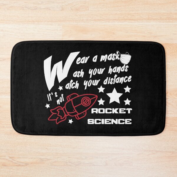 Item preview, Corona Rules Are Not Rocket Science Mask Distance designed and sold by OmmeDesigns.