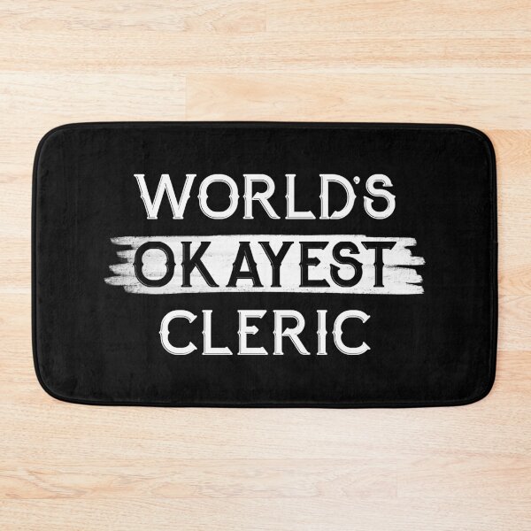 Item preview, Worlds Okayest Cleric designed and sold by NikStore.
