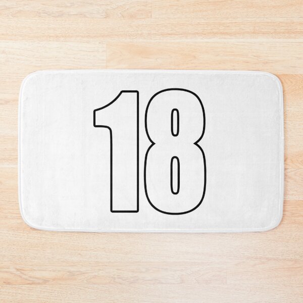 Item preview, 18 number eighteen shirt number soccer ball designed and sold by GeogDesigns.