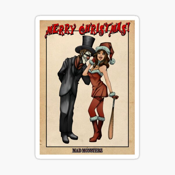 Merry Christmas by Mad Monsterz Sticker