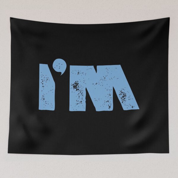 Item preview, Blue letters "I am" mean a lot, strong meaning designed and sold by vibeno1.