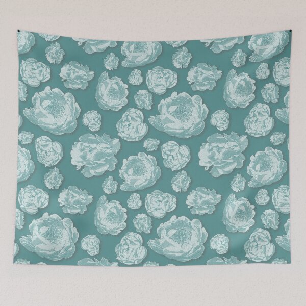 Item preview, Floral Nature Design Vintage blue designed and sold by milslad.