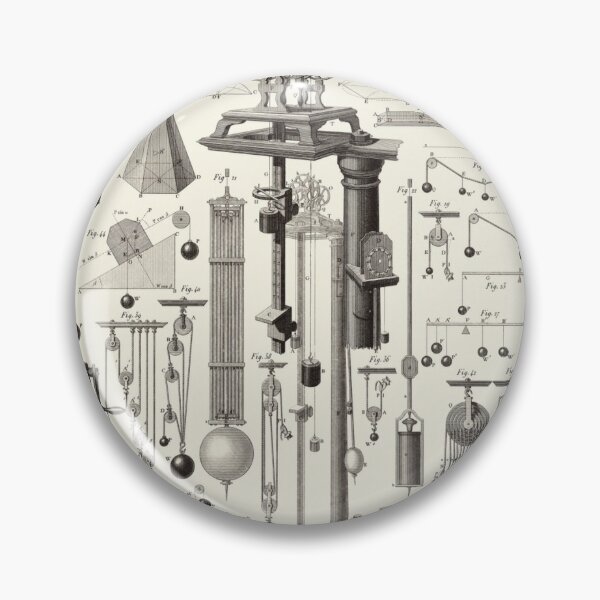 Vintage Science and Engineering Posters Pin