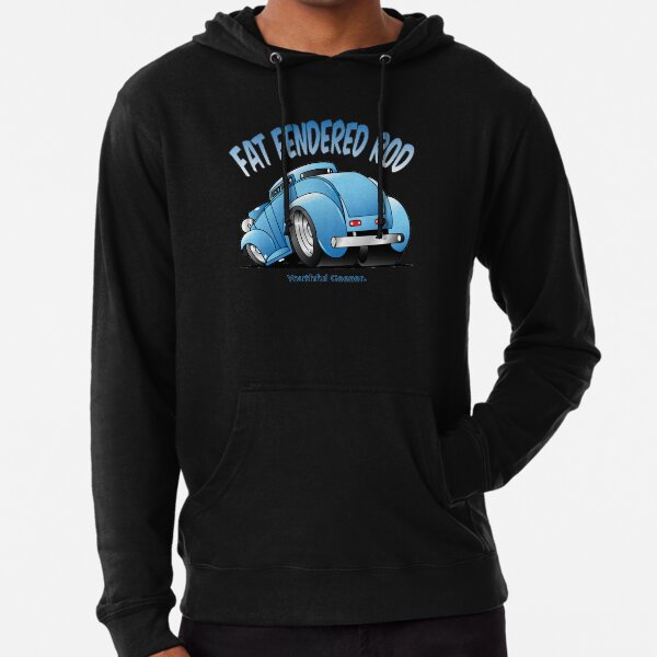 Fat Fendered Rod Cartoon Car Toon Lightweight Hoodie