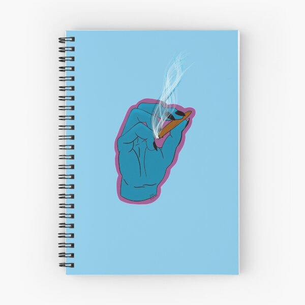 Item preview, Blue hand smoking a joint designed and sold by IzzeMK.