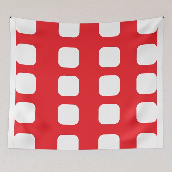 Item preview, Patrón cuadrado rojo designed and sold by BlueHut.