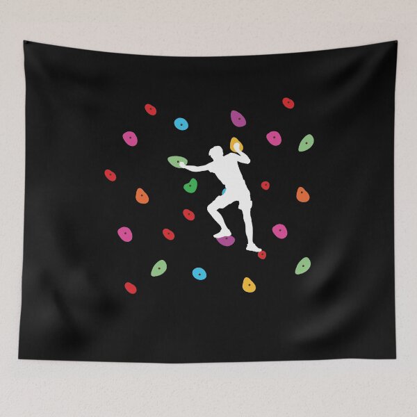 Item preview, Bouldering climbers - Colorful climbing wall - Boulderer designed and sold by Lenny Stahl.