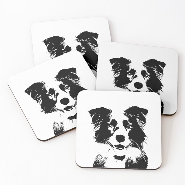 Artikelvorschau, Minimalistischer Border Collie entworfen und verkauft von Whoofster.