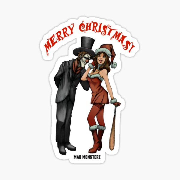 Merry Christmas by Mad Monsterz Sticker