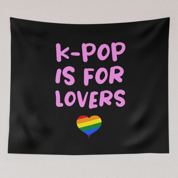 Item preview, K-Pop is for Lovers Korean Pop Music LGBTQ Pride designed and sold by Corncheese.