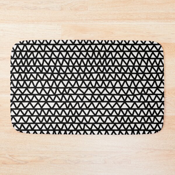 Item preview, Bold black and white hand-drawn zig-zag- abstract pattern designed and sold by misentangled.