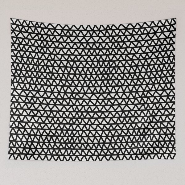 Item preview, Bold black and white hand-drawn zig-zag- abstract pattern designed and sold by misentangled.