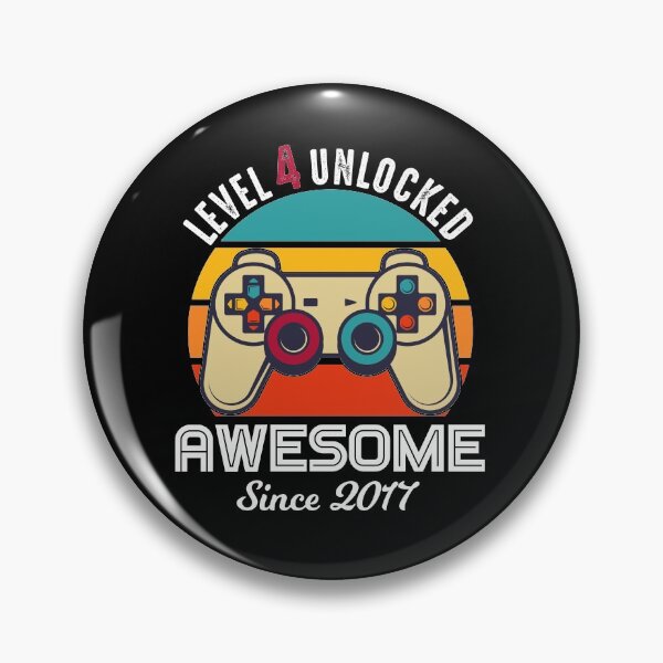 Item preview, Level 4 Unlocked Birthday Awesome Since 2017 designed and sold by RandomStuffShop.
