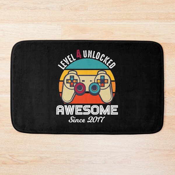 Item preview, Level 4 Unlocked Birthday Awesome Since 2017 designed and sold by RandomStuffShop.