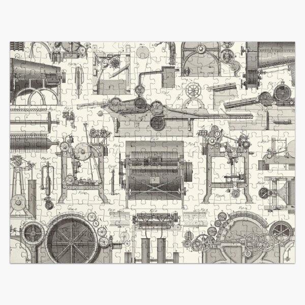 Vintage Science and Engineering Poster Jigsaw Puzzle