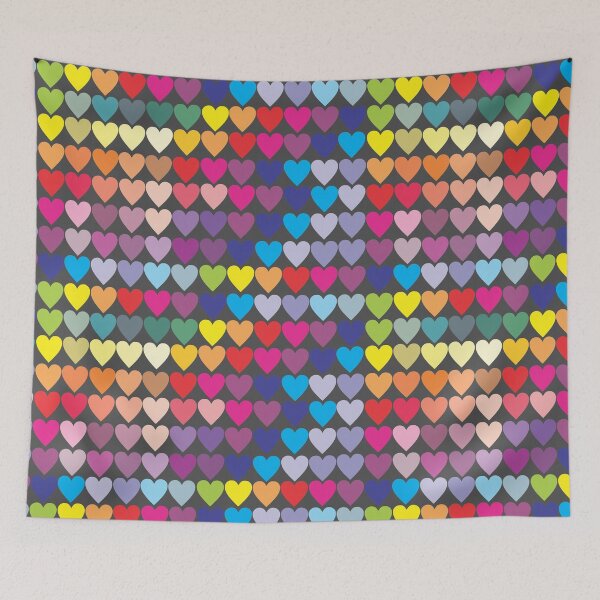 Item preview, Colourful Hearts designed and sold by LouiseFranksArt.