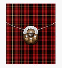 Clan MacQueen Tartan And Sporran Photographic Print