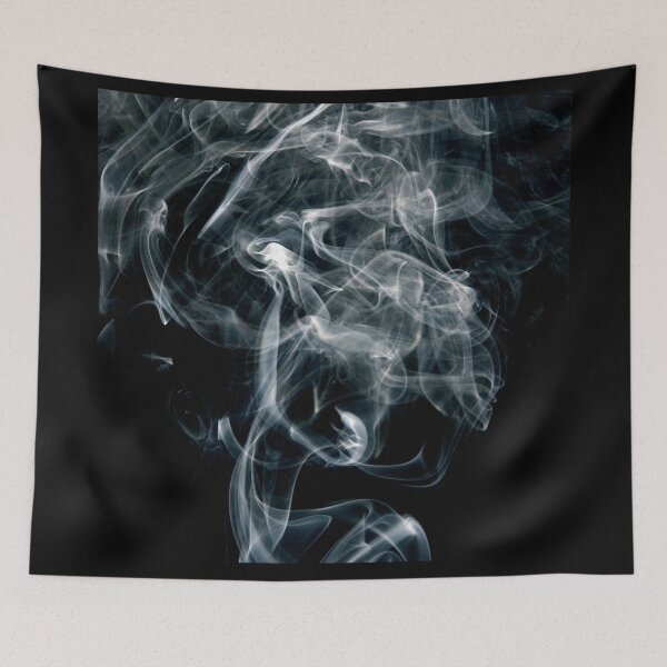 Item preview, White smoke in the black background  designed and sold by Rajzone.