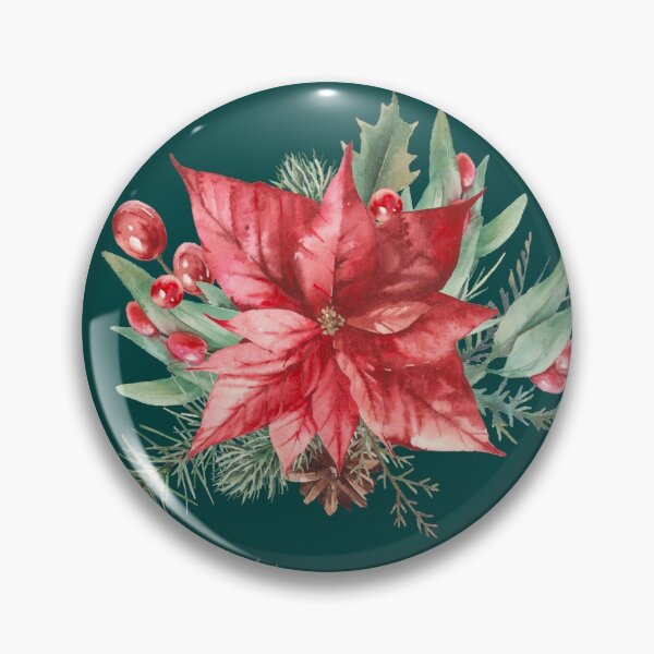 Item preview, Christmas poinsettia designed and sold by ldinka.
