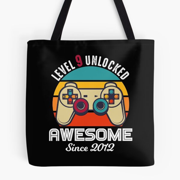 Item preview, Level 9 Unlocked Birthday Awesome Since 2012 designed and sold by RandomStuffShop.