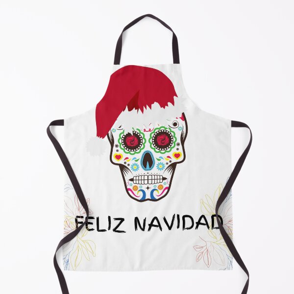 Item preview, Feliz Navidad T-Shirt - Sugar Skulls Reindeer Santa Wearing Mask designed and sold by Karim Hasraoui.