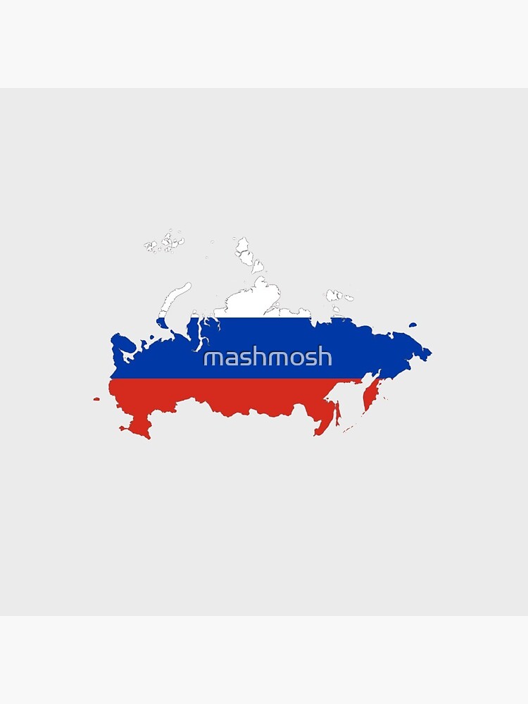 Russia flag & map - Russia - Pin