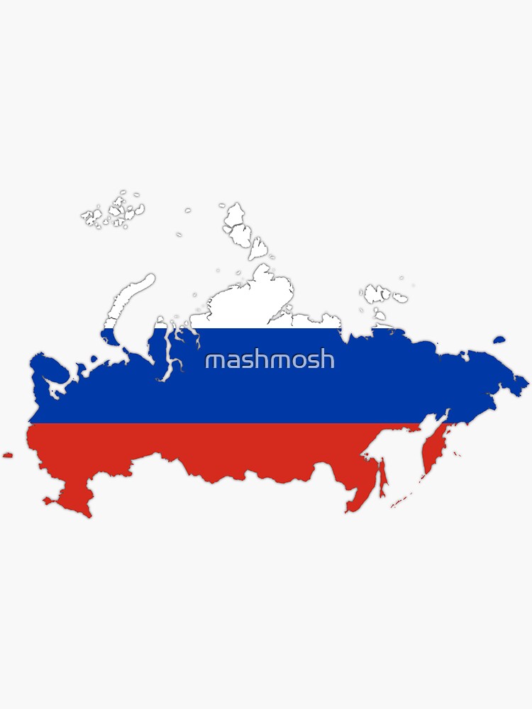 Flag Map of Russia (Moscovia)