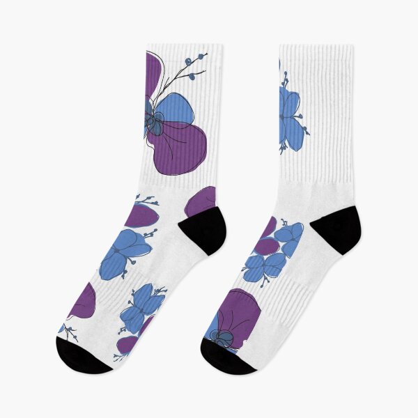 Item preview, floral design - purple and blue  designed and sold by Tylerd9596.