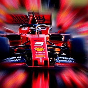 Artwork thumbnail, Full speed Vettel by Glineur