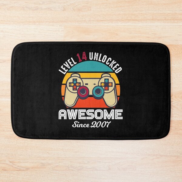 Item preview, Level 14 Unlocked Birthday Awesome Since 2007 designed and sold by RandomStuffShop.