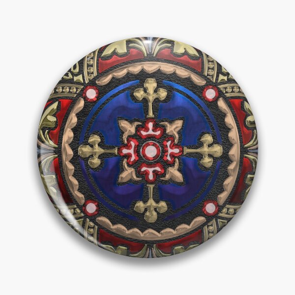 Item preview, Ornate Medieval Sacred Celtic Cross over Black Leather  designed and sold by Serge Averbukh Art Studio.