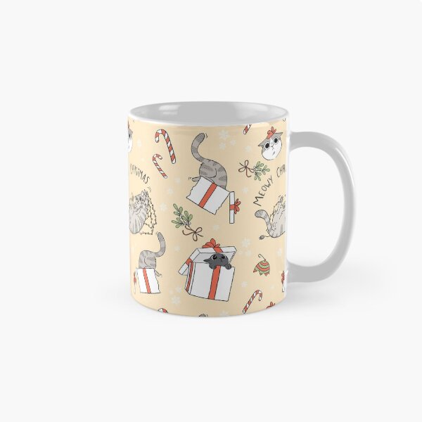Item preview, Meowy Christmas pattern designed and sold by SereArt.