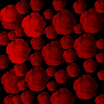 Aperçu de l'œuvre Tiedye Gothique Roses Rouges de mindgoop
