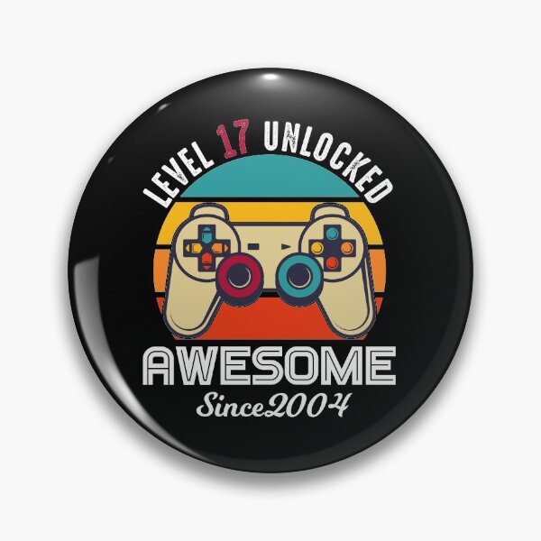 Item preview, Level 17 Unlocked Birthday Awesome Since 2004 designed and sold by RandomStuffShop.