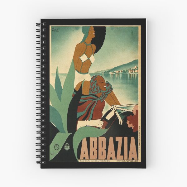 Item preview, retro classic Abbazia poster designed and sold by CorasPosters.