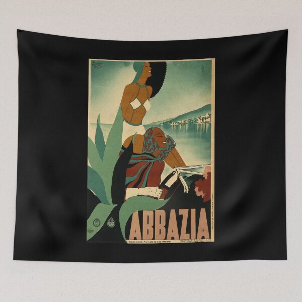 Item preview, retro classic Abbazia poster designed and sold by CorasPosters.
