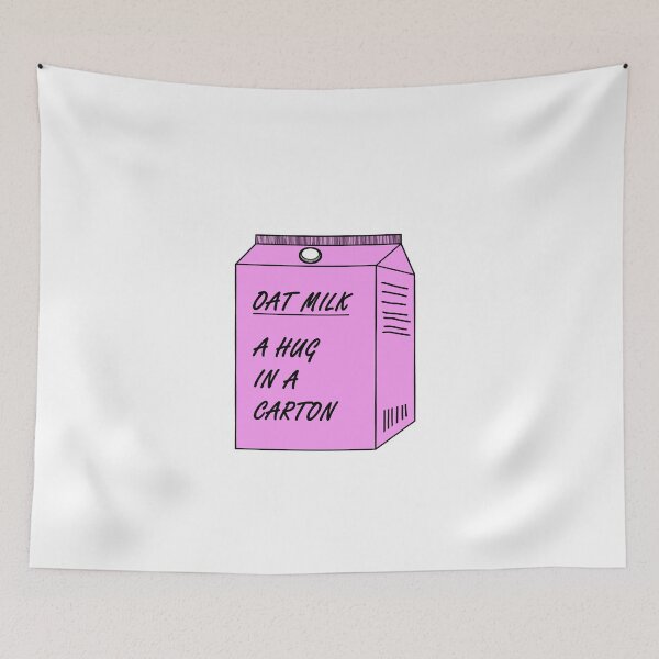 Item preview, Oat Milk- A hug in a carton (pink) designed and sold by Anna Prendergast.