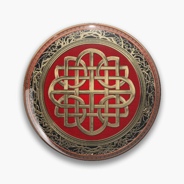Item preview, Sacred Celtic Gold Knot Cross over Black Velvet designed and sold by Serge Averbukh Art Studio.