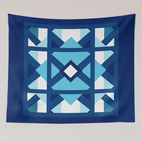 Item preview, blue rhombus, blue rhombus... designed and sold by emi.