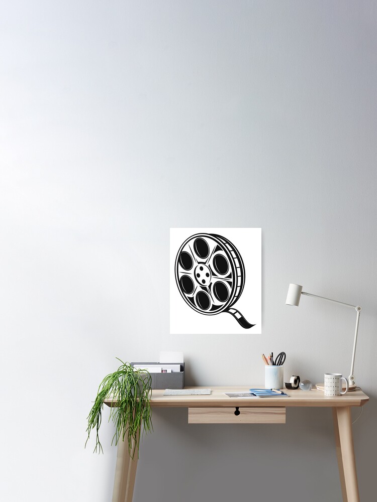 Film Reel Black and White Art Print for Sale by TheSimpleMan