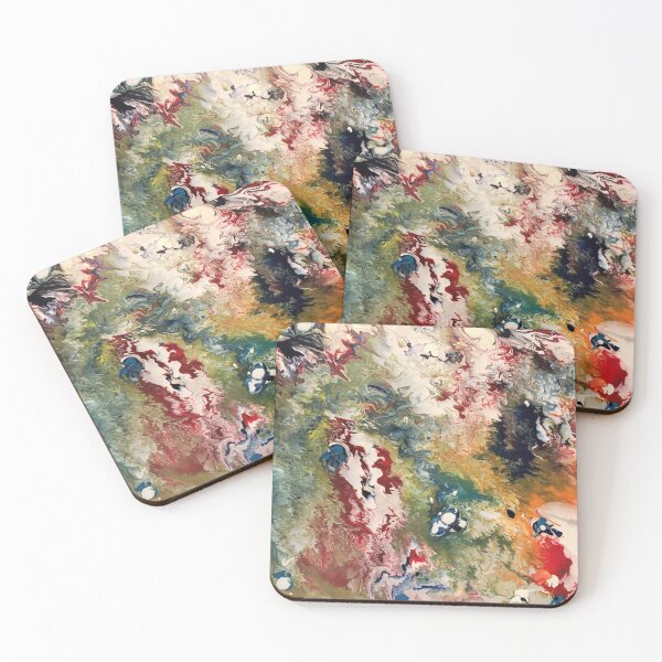 Item preview, acrylic pouring abstract  designed and sold by Fiveladiesart.