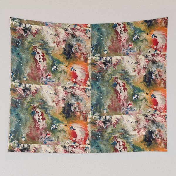 Item preview, acrylic pouring abstract  designed and sold by Fiveladiesart.
