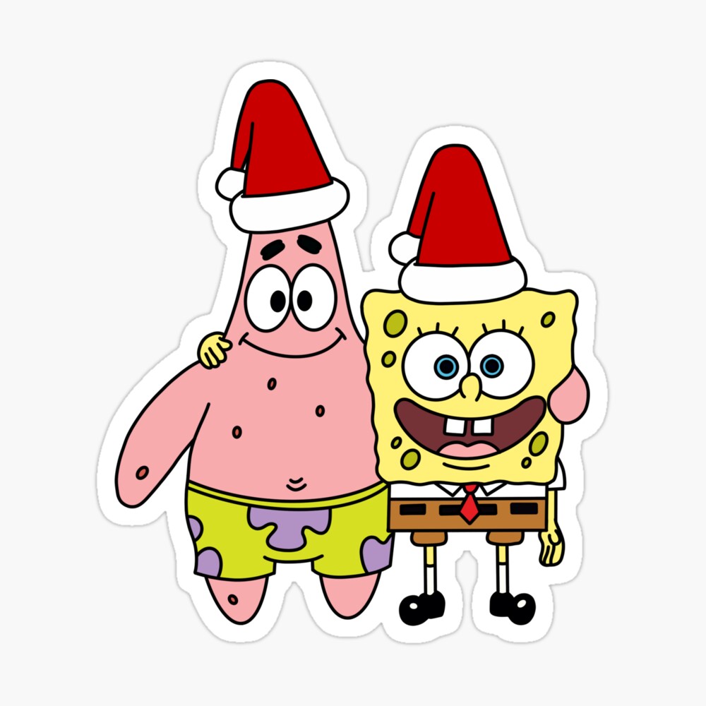 Christmas Spongebob and Patrick