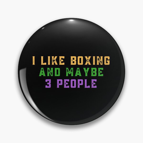 Item preview,  I Like Boxing And Maybe 3 People  designed and sold by EmotionArt.